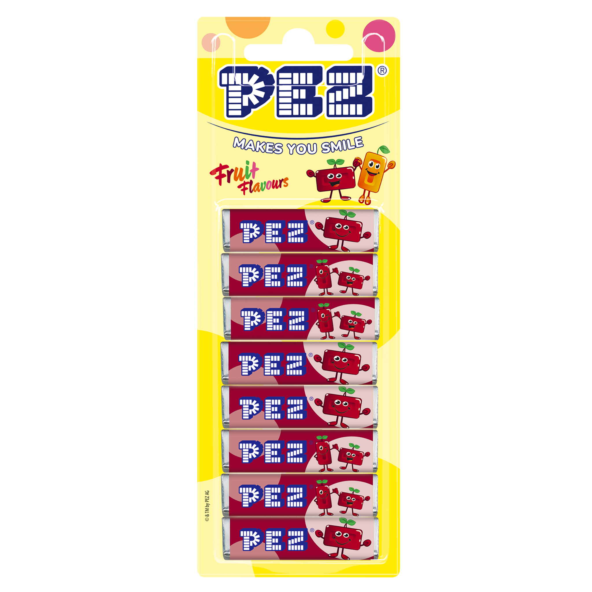 pez-pez-candies-cherry-pastilles-recharge-8x8-5g-68g image 1
