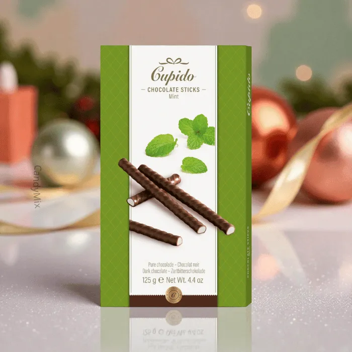 cupido-praline-chocolate-mint-sticks-chocolat-125g-menthe image 1