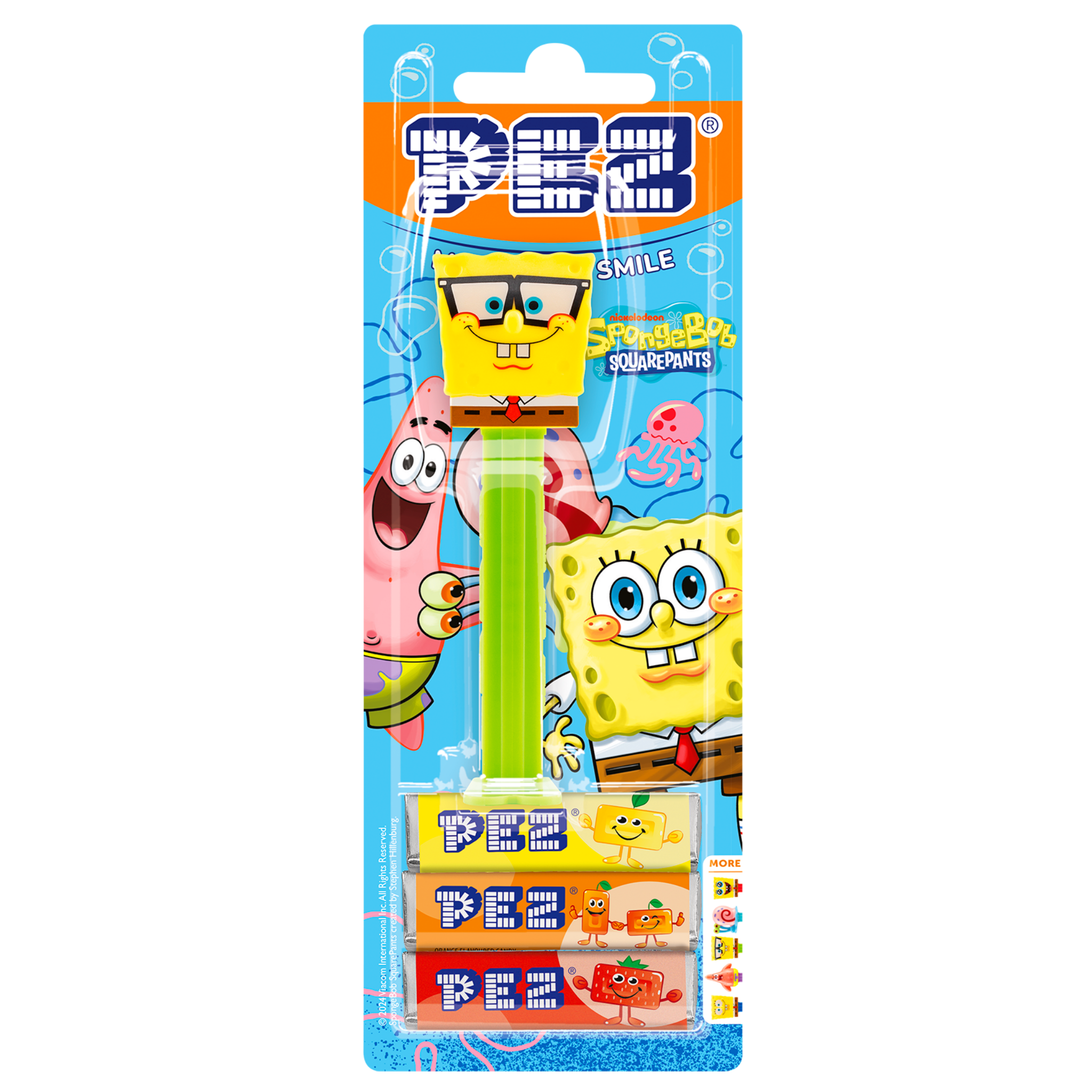 pez-dispensers-spongebob-nerdy-distributeur-bonbons-25-5g image 2