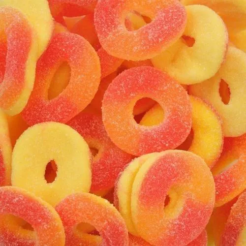 sweet-halal-vegan-en-vrac-rondelles-de-p-che-bonbons-halal image 1