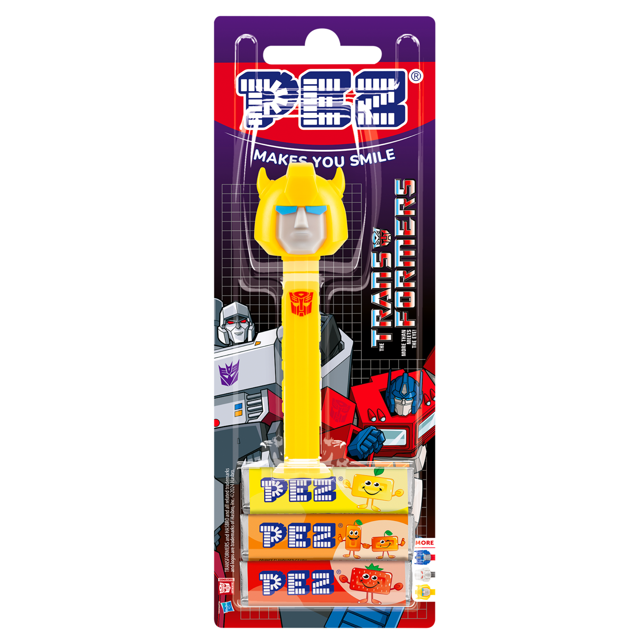 pez-pez-dispensers-bumblebee-distributeur-bonbons-citron-orange-fraise-25-5g image 2