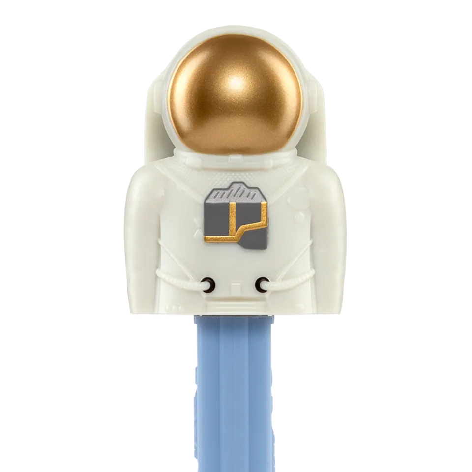 pez-dispensers-astronaut-gold-distributeur-bonbons-fruits image 1