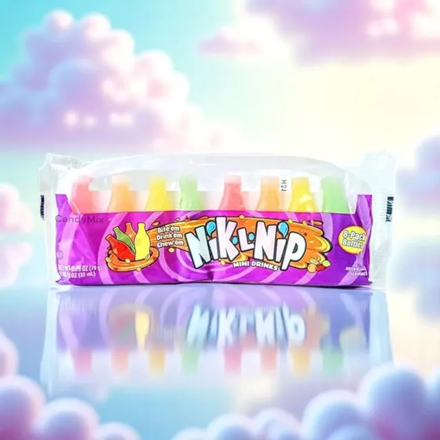 candymix-bouteilles-en-cire-bonbon-sirop-fruit-8-pi-ces image 1