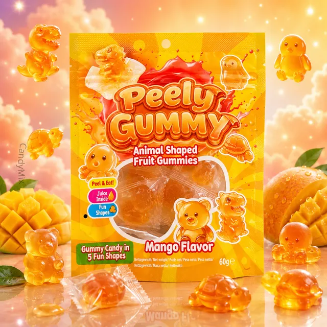 peely-gummy-animaux-mangue-bonbons-halal-60g image 1