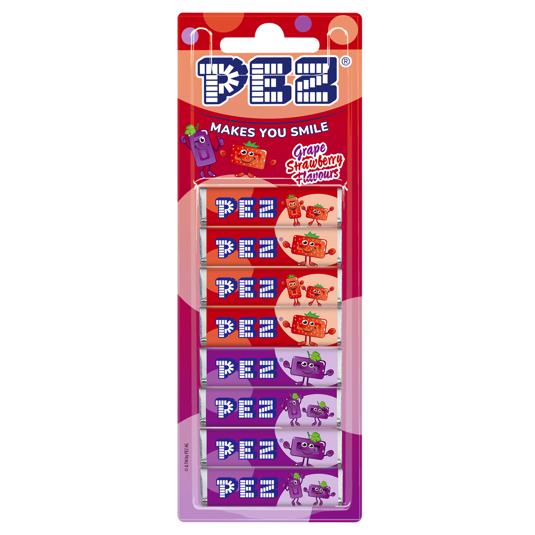 pez-candies-bonbons-raisin-fraise-8-recharges-fruit-es image 1