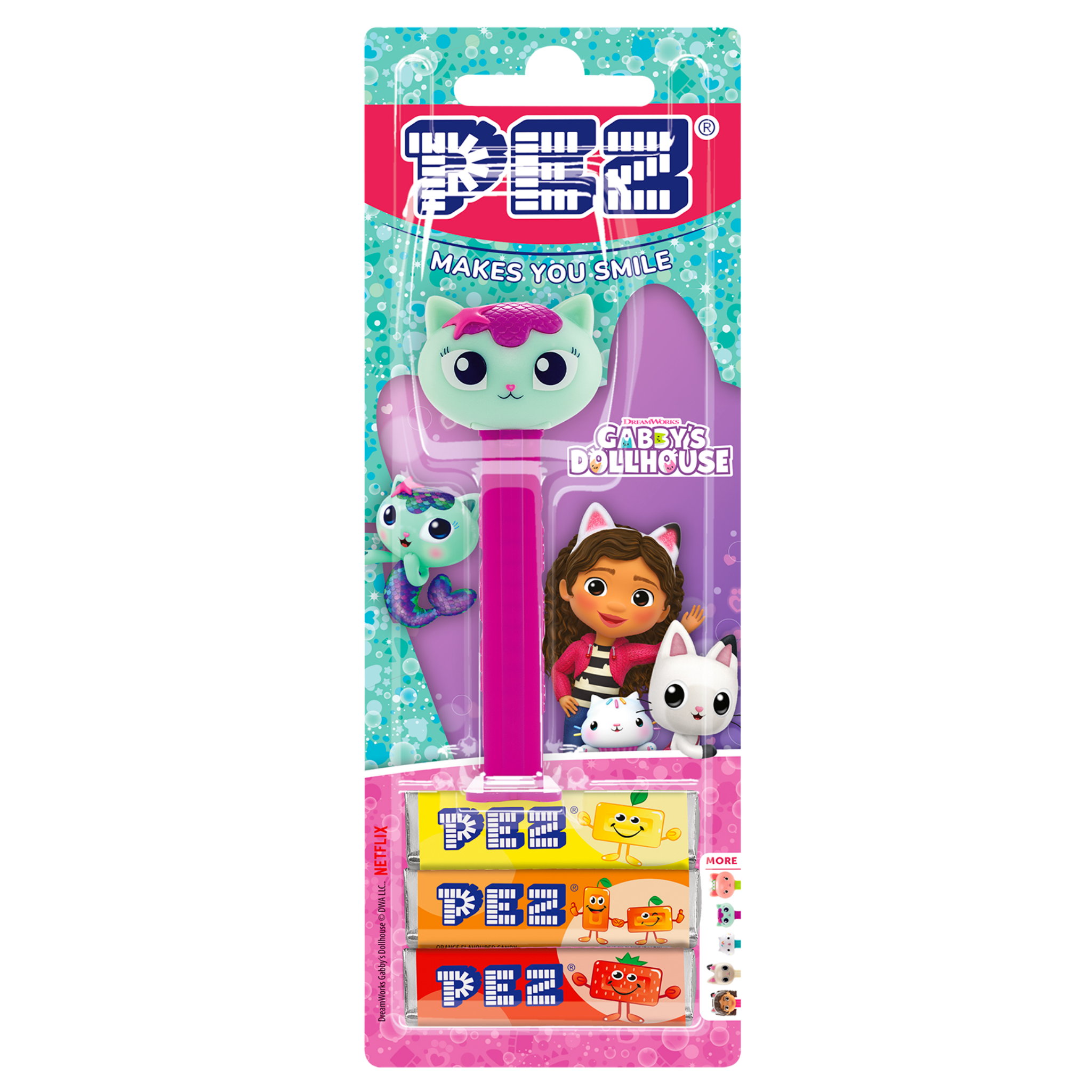pez-dispensers-mercat-distributeur-bonbons-3-recharges-fruits image 2