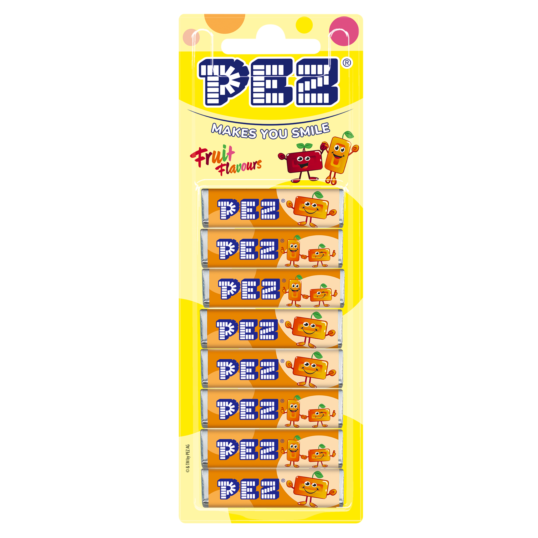 pez-orange-bonbons-recharge-8-tablettes-68g image 1