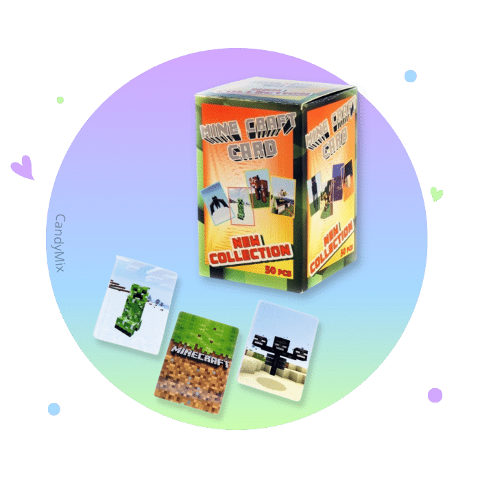 candymix-minecraft-cartes-collection-pack-50-al-atoires image 1