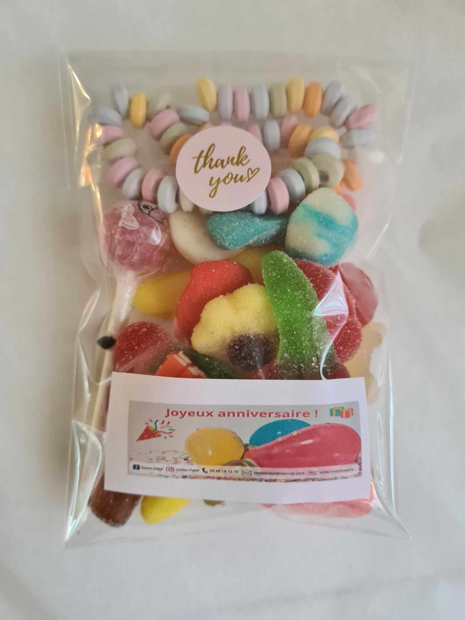 sweet-halal-vegan-mix-sachet-mix-bonbons-complet-sucette-collier-100g image 2
