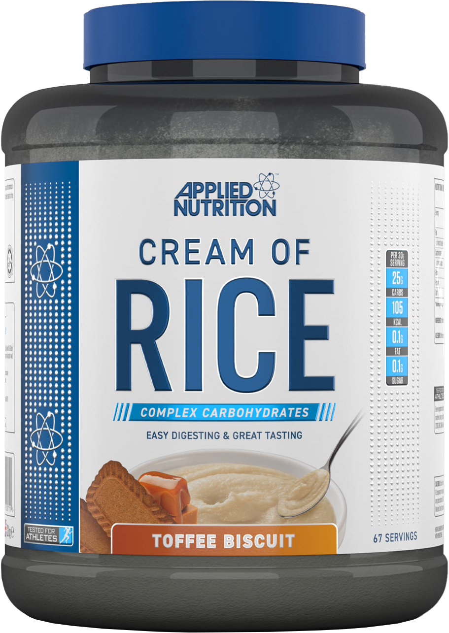 applied-nutrition-cream-of-rice-farine-2kg-toffee-biscuit image 1