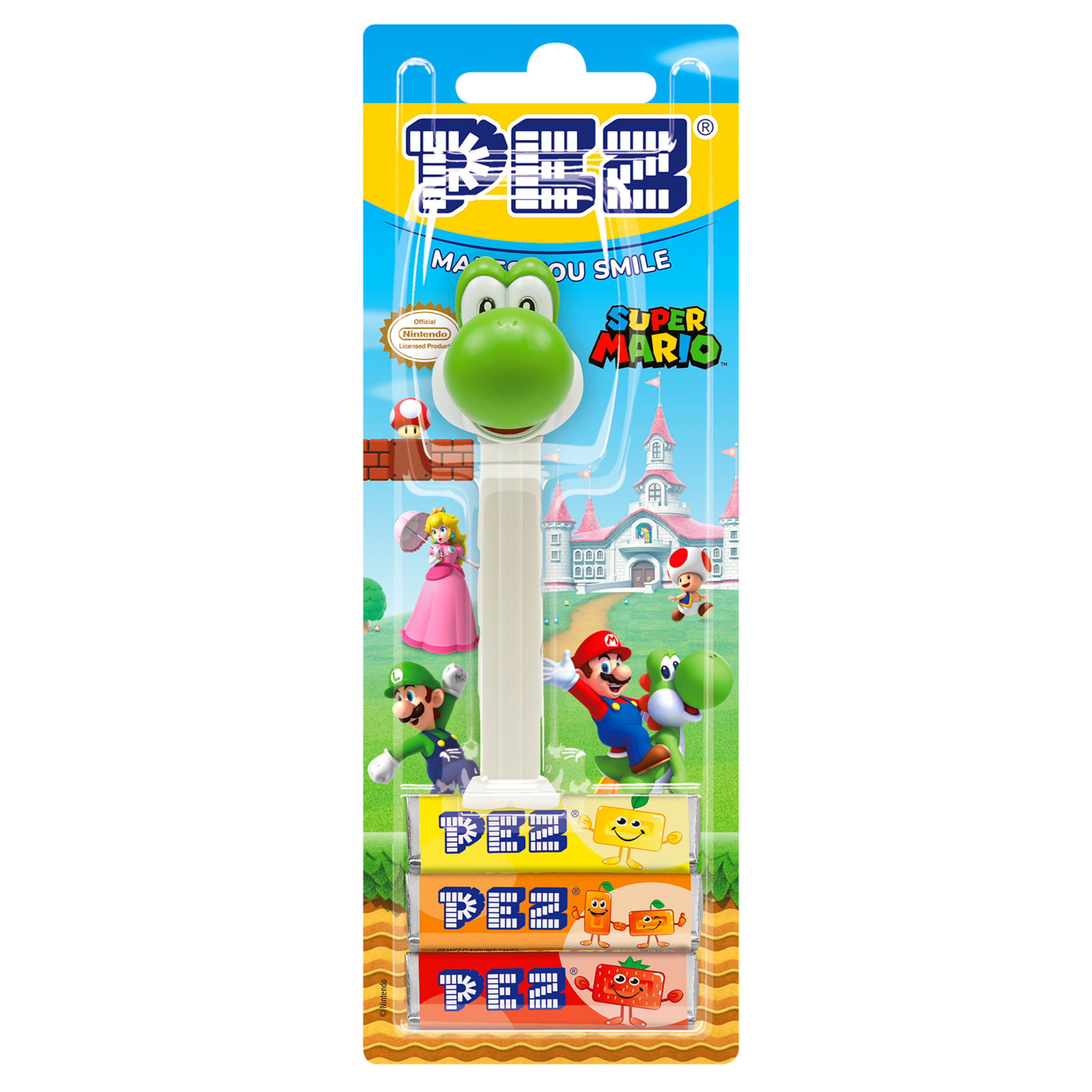 pez-dispensers-yoshi-distributeur-bonbons-3-recharges-fruits image 2