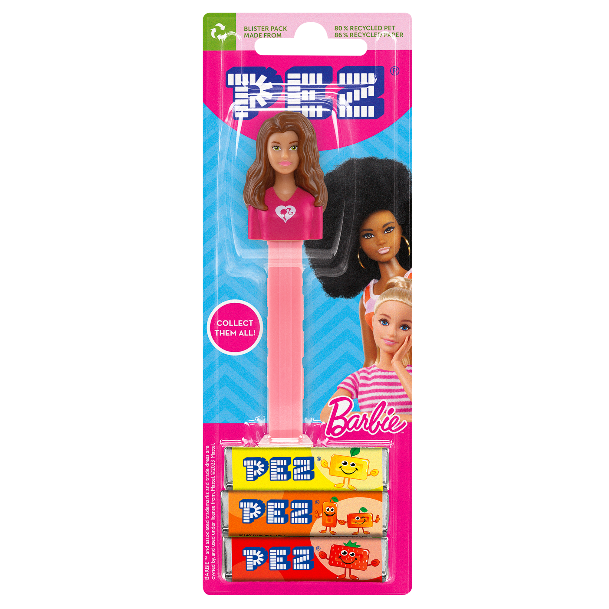 pez-dispensers-barbie-distributeur-bonbons-cheveux-bruns image 2