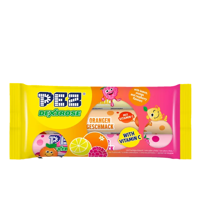 pez-candies-dextrose-bonbons-citron-orange-framboise-3x42g image 1