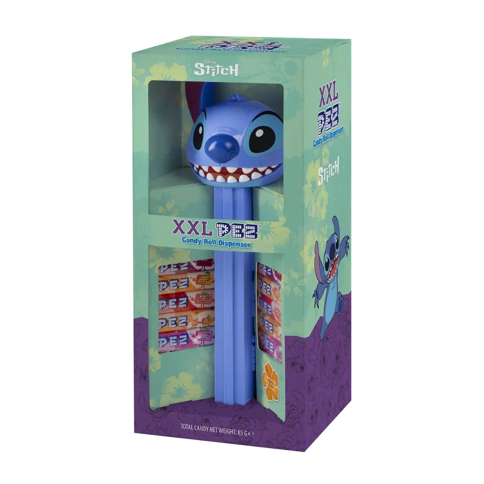 pez-dispensers-xxl-stitch-distributeur-g-ant-10-bonbons-fruits image 1