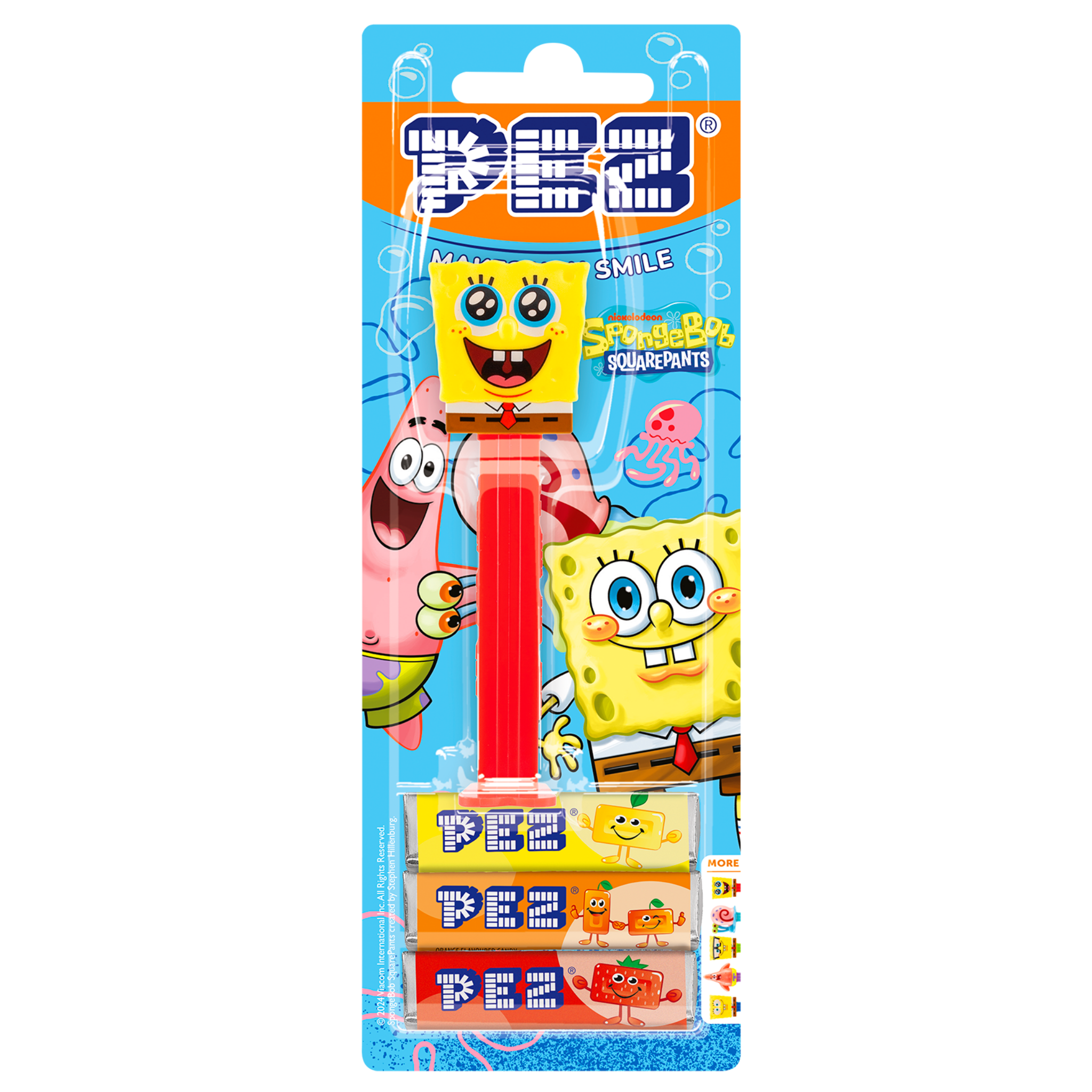 pez-dispensers-spongebob-happy-distributeur-3-bonbons image 2