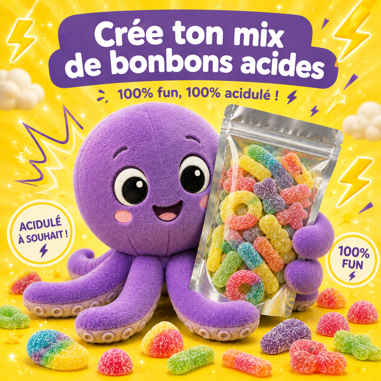 pick-n-mix-bonbons-acides-sachet-vrac-500g image 1