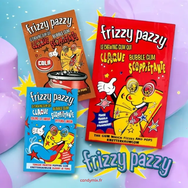 candymix-frizzy-pazzy-chewing-gum-bonbon-p-tillant-fraise-7g image 1